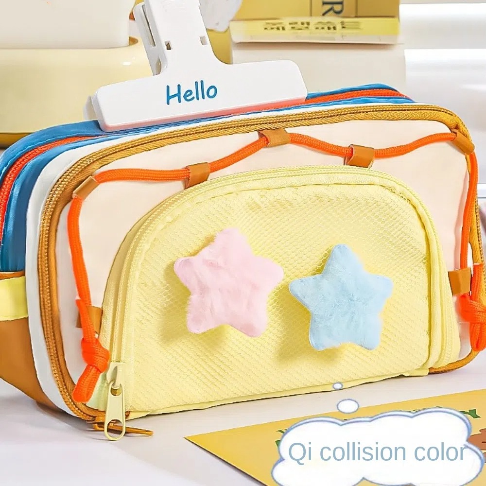 Aesthetic Large Pencil Case Pouch - 7-слойный пенал в стиле Y2K с
