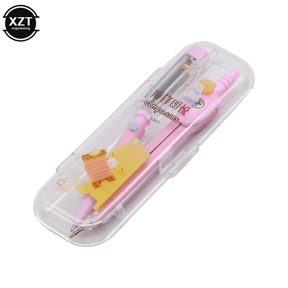 Math Geometry Set With Compass - Школьный циркуль милые канцелярские принадлежности для