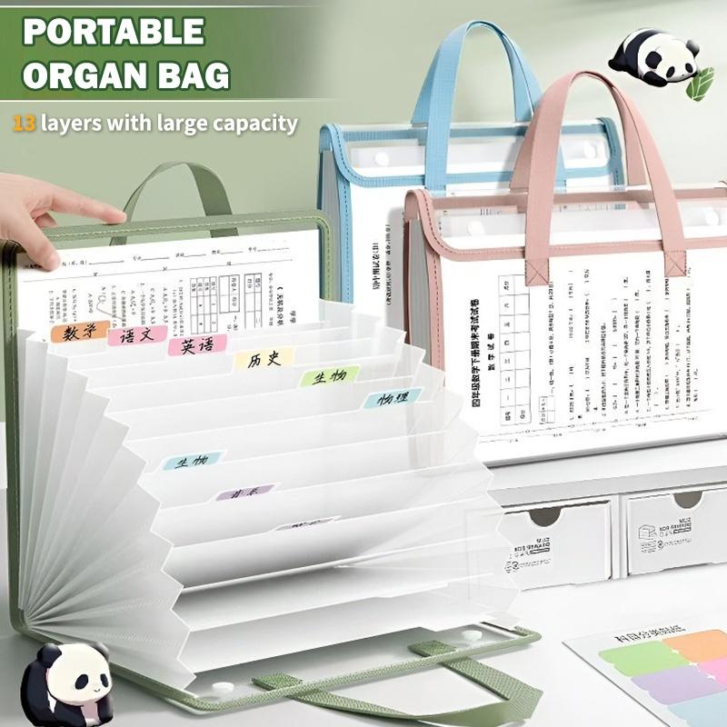 Портативный органайзер для фай – обзор и цена Expandable Accordion File Folder 13 Pockets